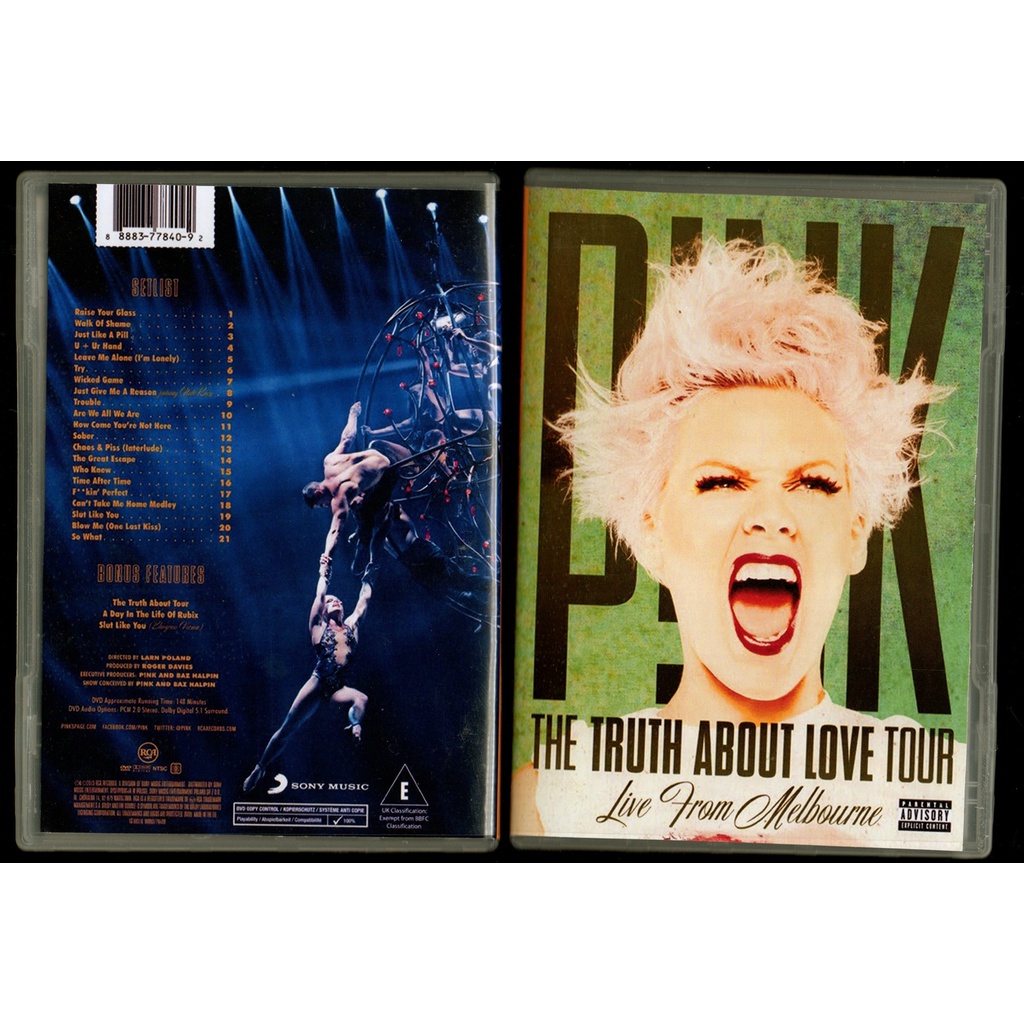 Dvd Pnk The Truth About Love Tour Live From Melbourne Shopee Brasil 4171