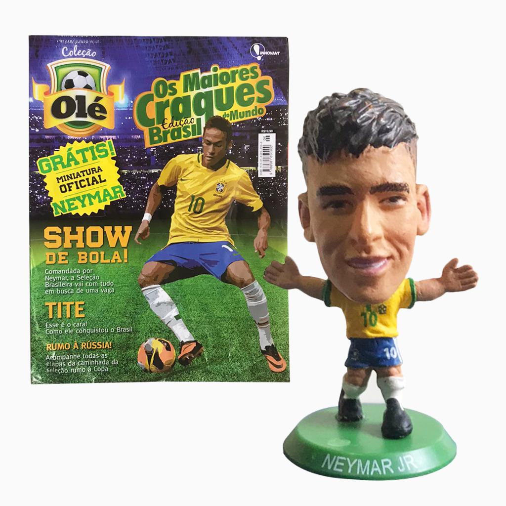 Miniatura Ofical Neymar Junior Seleção Brasileira Copa do Mundo 2022 Brasil e Revista