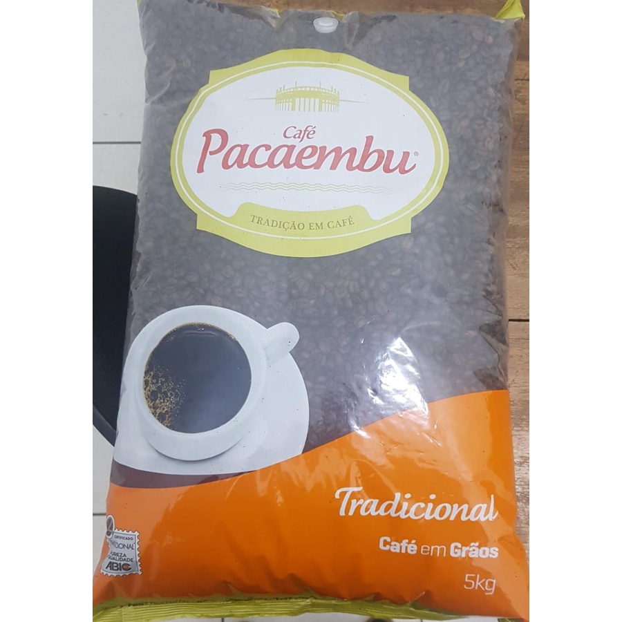 CAFÉ TORRADO EM GRÃOS PACAEMBU 5 KG | Shopee Brasil