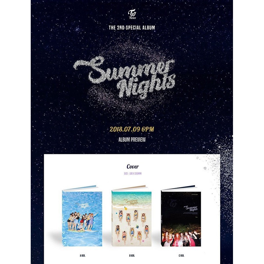 K-POP・アジア TWICE Summer Nights 2nd Special Album TWICE - SUMMER NIGHTS ( 2ND SPECIAL ALBUM) | Shopee Brasil