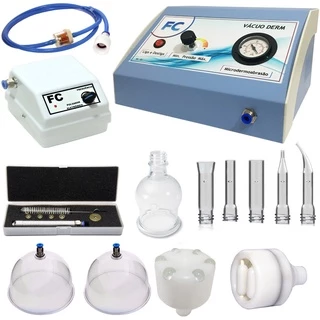 Aparelho Vácuo Endermo Completo Kit Facial Corporal Pulsado