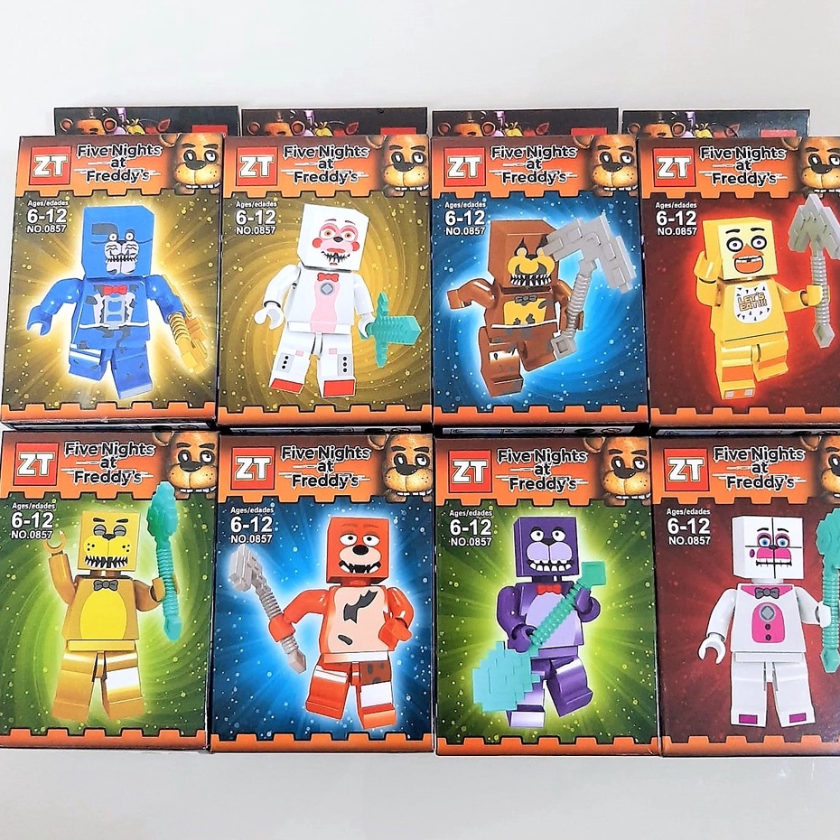 Kit Lego Five Nights At Freddy's 8 Pçs Figuras Animatronics