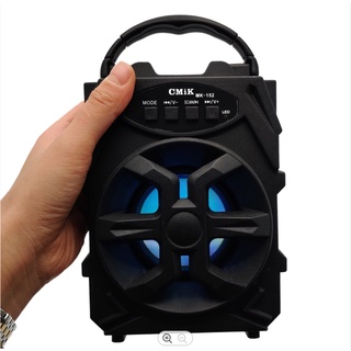 Caixa de Som Bluetooth Potente Usb Pendrive Radio Fm c/ Bateria Recarregavel cmik MK-152