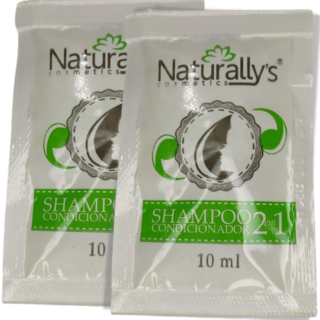 Shampoo Sache 2 em 1 Para Hotel Naturallys 10 ml Cx 500 und | Shopee Brasil