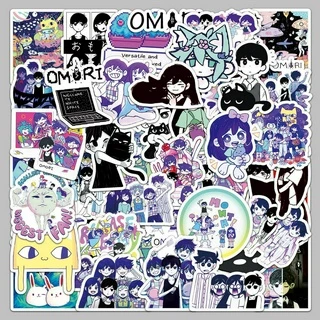 50Pcs Omori THorror Games Series Adesivos De Grafite Para Malas De Telefone Celular Capas De Capacete De Laptop Skate À Prova D'água Decorativos DIY Creative