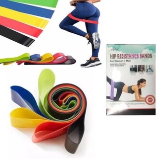 Kit 5 Mini Band Fita Elástica De Resistência Para Academia Exercícios Yoga Musculação e Fisioterapia