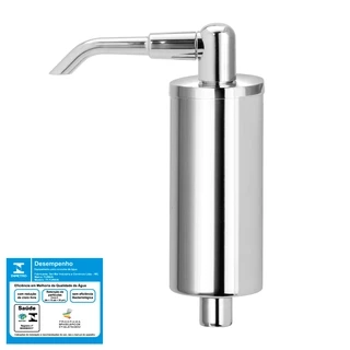 Copo com Vela para Filtro de Metal Slim rosca de 1/4 selo inmetro classe D dura 6 meses ou 1.000 litros Fácil Instalação BIco de ABS