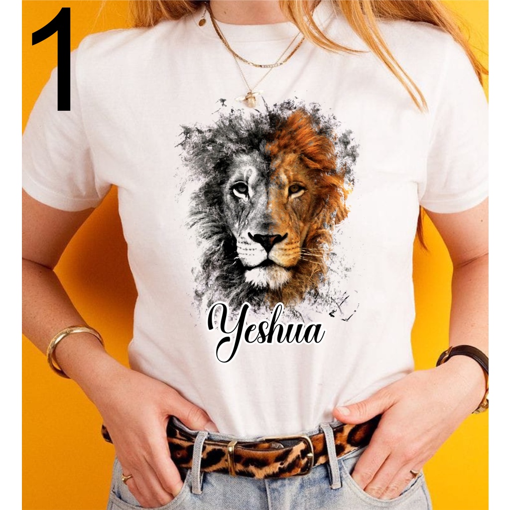 Camiseta Blusa T Shirt Leão De Judá, Gospel, Evangelica | Shopee Brasil