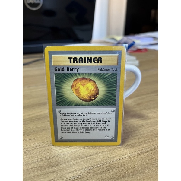Card Pokmon Gold Berry | Shopee Brasil