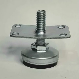 Pé Nivelador 5/16 x 25mm com placa - base de 30mm
