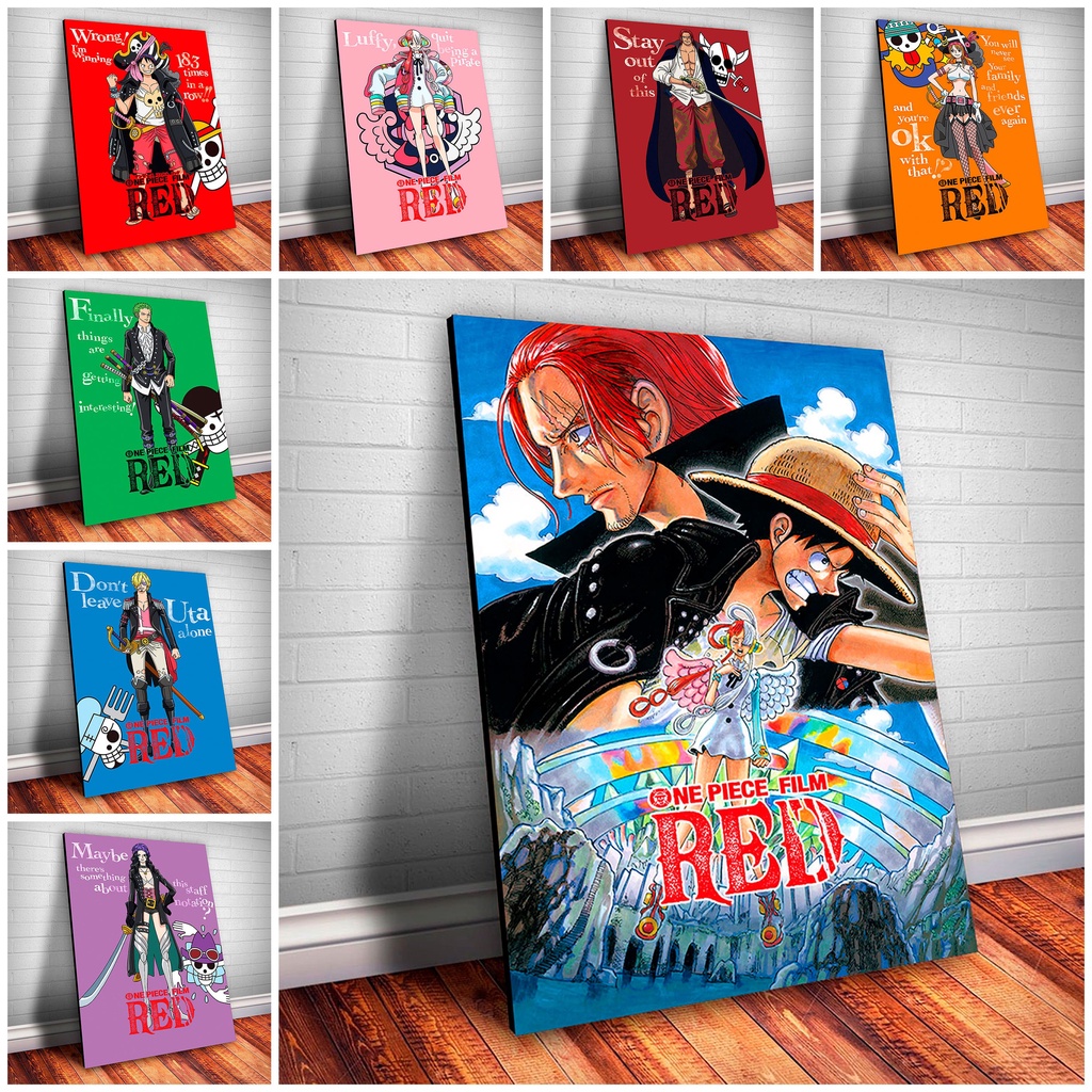 Quadro Decorativo Poster Anime One Piece Personagems