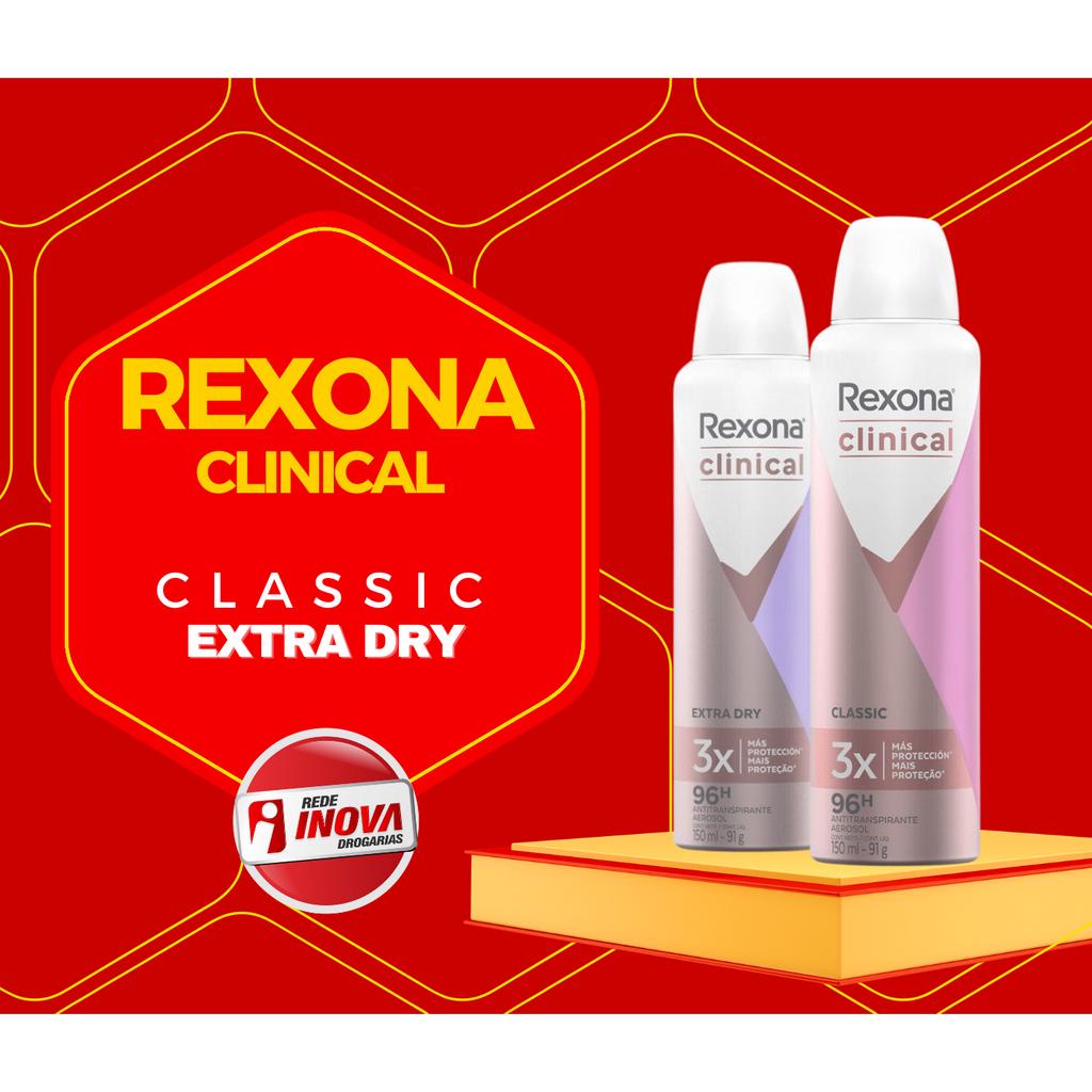 Desodorante Feminino Rexona Clinical Classic 150ml