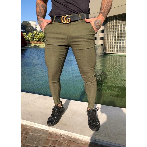 Calça bengaline verde store militar