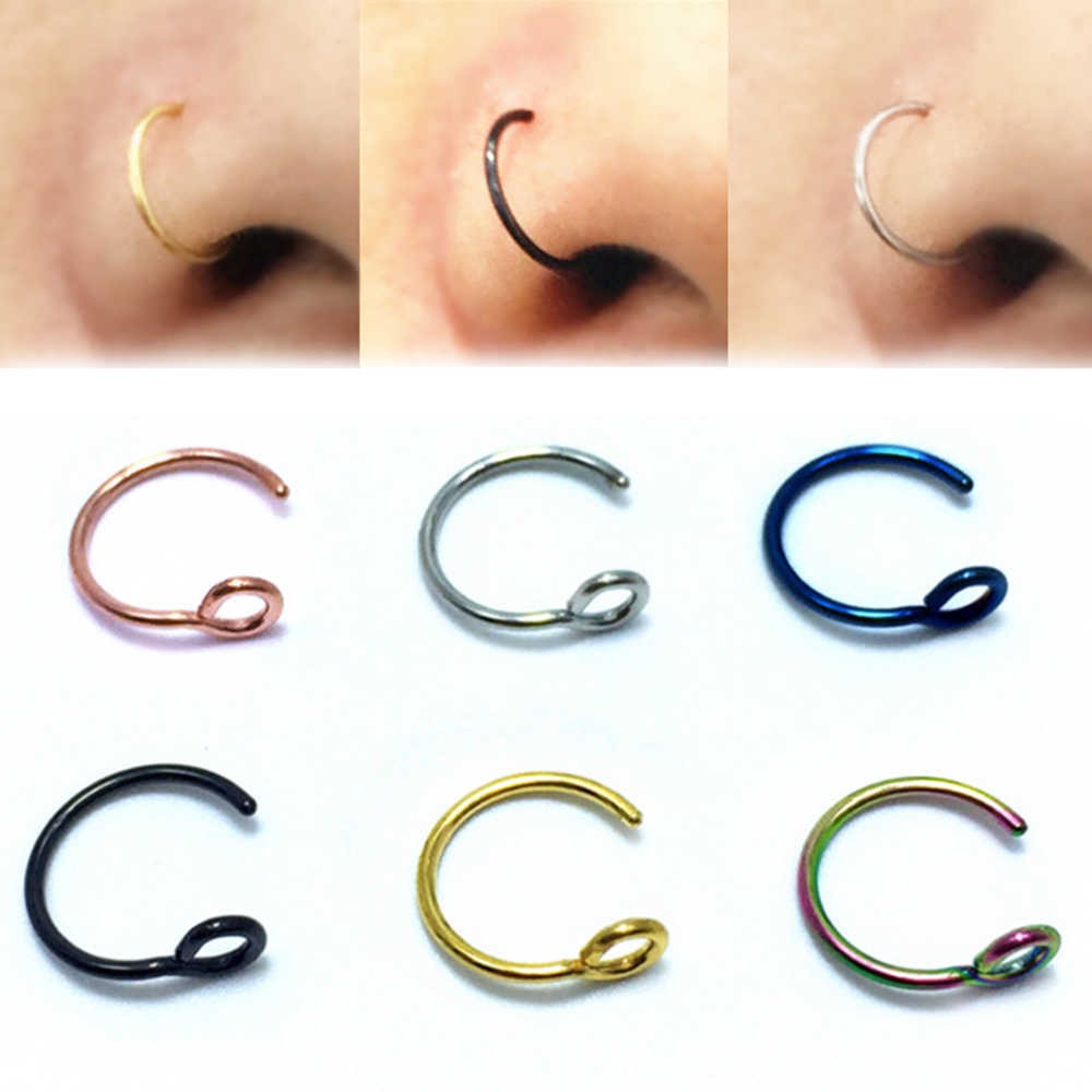 Piercing Falso Nasal Nariz Várias Cores Modelo 03 /