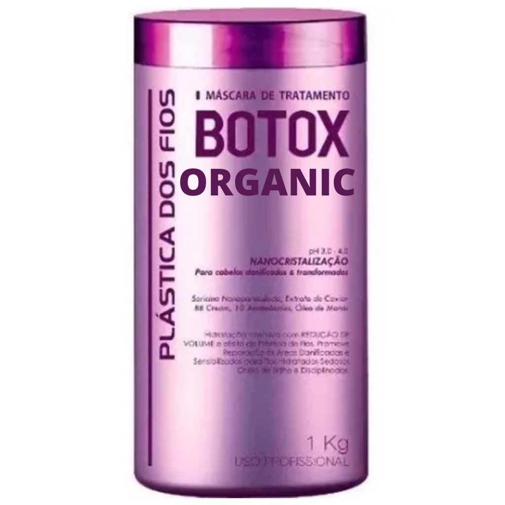 Botox Plastica Dos Fios Selagem Térmica Orgânico 1kg Shopee Brasil