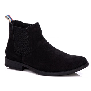 Botina Country Masculina Chelsea Boot Toda Em Couro Camurça