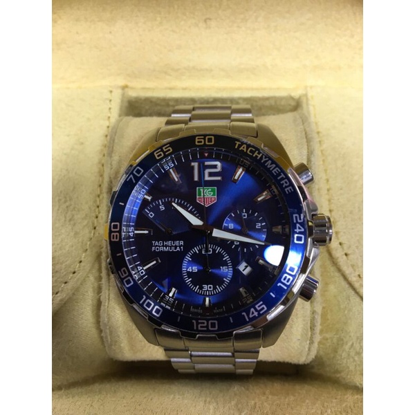 TAG HEUER FORMULA 1 PRATA FUNDO AZUL LINHA PREMIUM Shopee Brasil