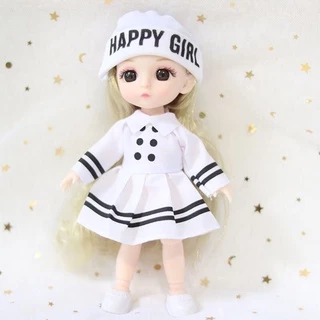 16 Centímetros Boneca Set Com Roupas 1 / 8 Boneca BJD Criança Brinquedos Boneca Traje Ob11 Sereia Boneca