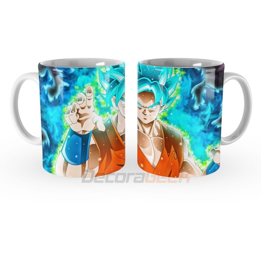 Caneca de Porcelana Dragon Ball Z Com Nome Super Saiyajin