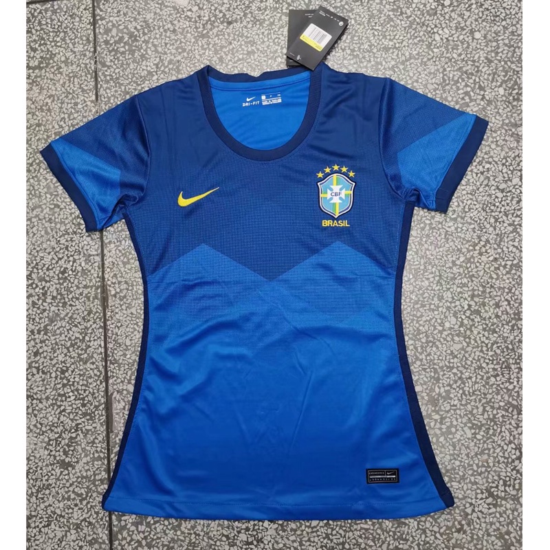 Camisa Feminina do Brasil Azul 2022 Copa do Mundo Camiseta Baby Look na  PROMOÇÃO.