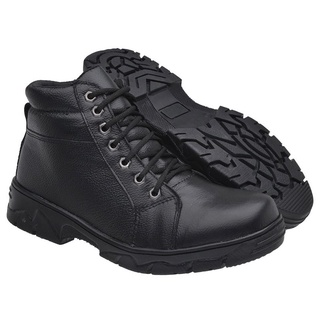 Bota Caterpillar de Couro Coturno Masculino Ref. 2190 Cor Black