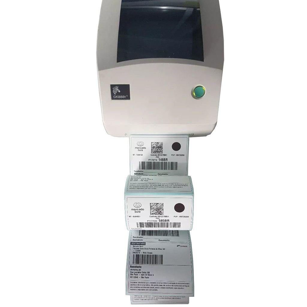 2500 Etiquetas Térmicas p/correios
