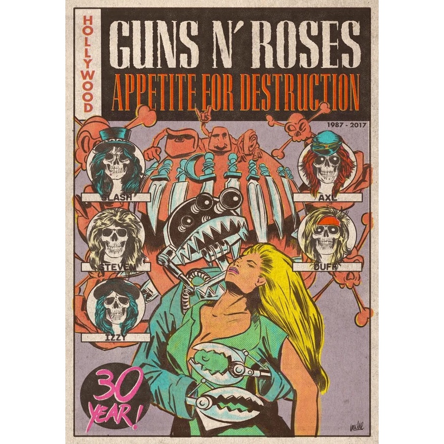 Poster Premium - Rock Classico - Várias opções e bandas