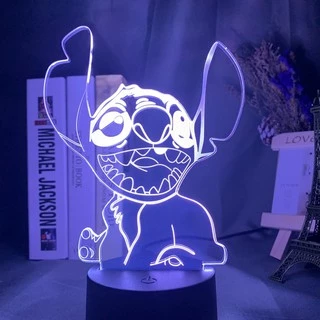 Cartoon Cute Stitch Figure Lâmpada Led Noturna Jagermeister