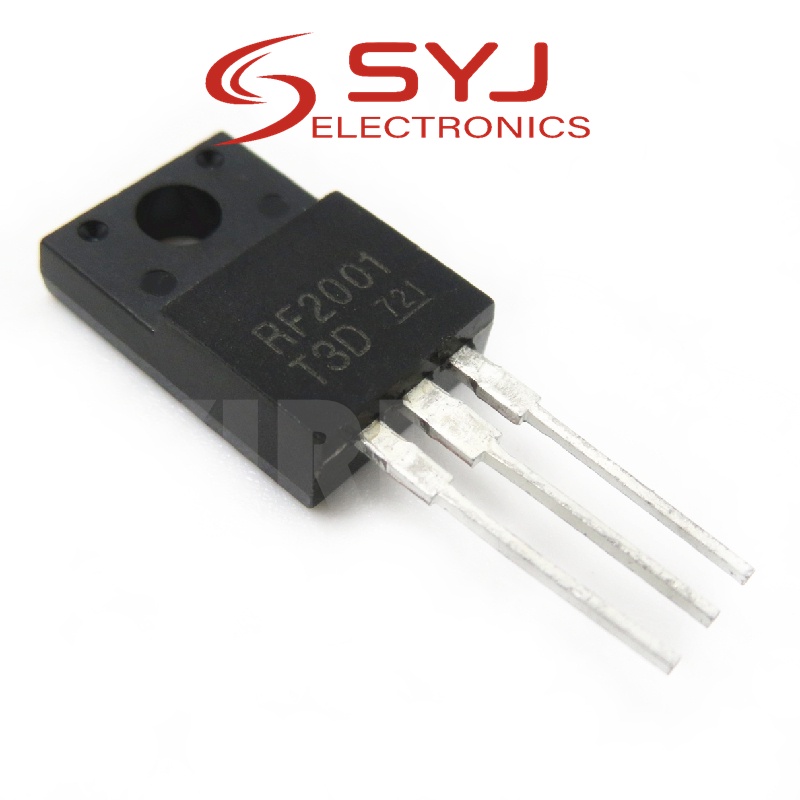 Produktbild von Reland Sun 5 Stück RF2001 TO-220F – RF2001T3D, RF2001-T3D, TO-220, Hochfrequenz-Dioden Für Leistungselektronik