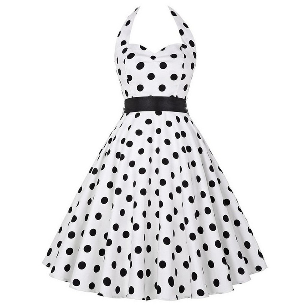 Vestido De Bolinha Anos 60 ou 70 Festa Retrô Vintage Traje Para