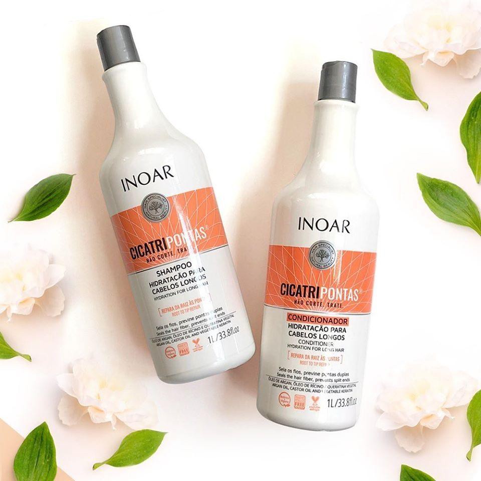 Inoar Kit Shampoo + Condicionador Cicatripontas 1l | Shopee Brasil