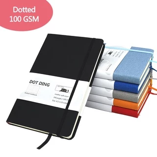 Novo bujo Notebook Journal Dots Páginas A5 , Capa Mole De Couro , 160 , Papel Branco Marfim 100 GSM , Planejador