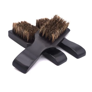 Escova Escovinha de Cerdas de Javali de Disfarce Degrade Barbeiro e Cabeleireiro Para Remover Pelos de Cabelo e Barba