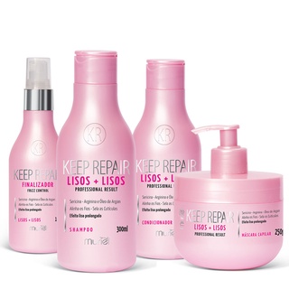 Kit Profissional c/ Shampoo + Condicionador + Máscara + Finalizador - Keep Repair - LISOS + LISOS - Muriel
