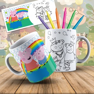 Caneca plástico microondas 360 ml de Peppa Pig - Core