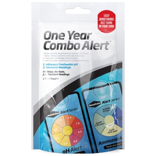 Teste de pH e Amônia Dura 1 Ano Seachem One Year Alert Combo