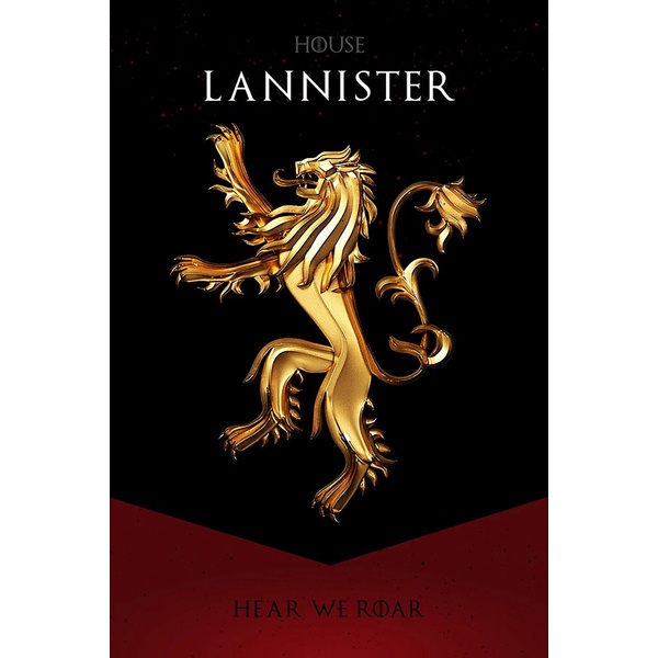 Poster Casa Lannister Game Of Thrones Séries Shopee Brasil