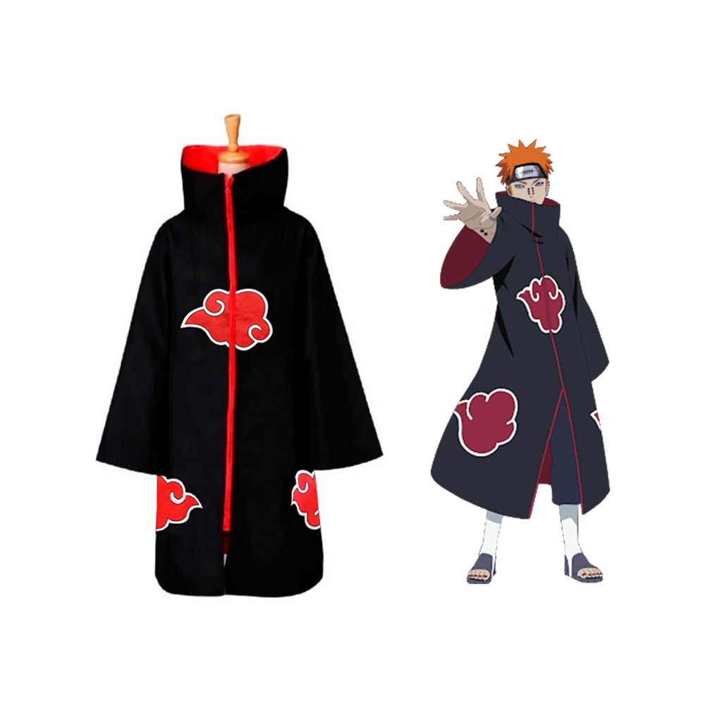 Manto Naruto Akatsuki Fantasia Cosplay Anime Capa Pain | Shopee Brasil