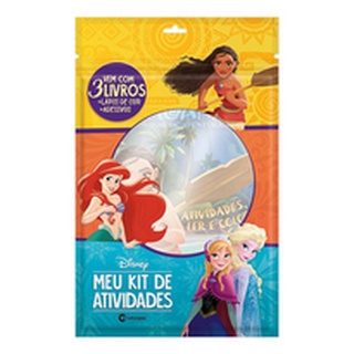 Kit Livros De Atividade Infantil Com Lápis De Cor Princesas