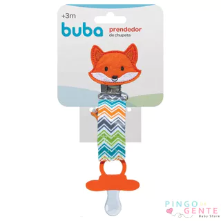 Prendedor De Chupeta Em Feltro Decorado Raposinha Buba