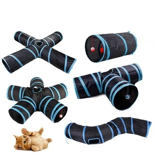 5/4/3 Furos Tubo Túnel Do Gato Gatinho Brinquedos Dobrável Para Coelho Treinamento Interativo Jogo Animais Jogos De Produtos De Estimação