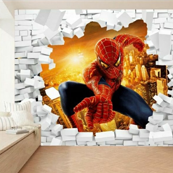 Adesivo Murale 3D ~ Spider-Man