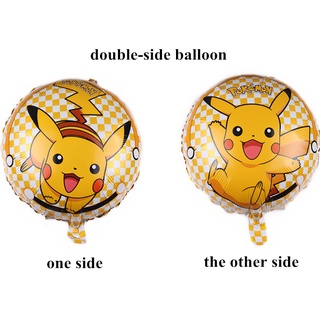 Pequeno balão alumínio redondo Pokemon™ 23 cm