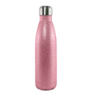 Garrafa aço inox com glitter 500ml para Sublimação