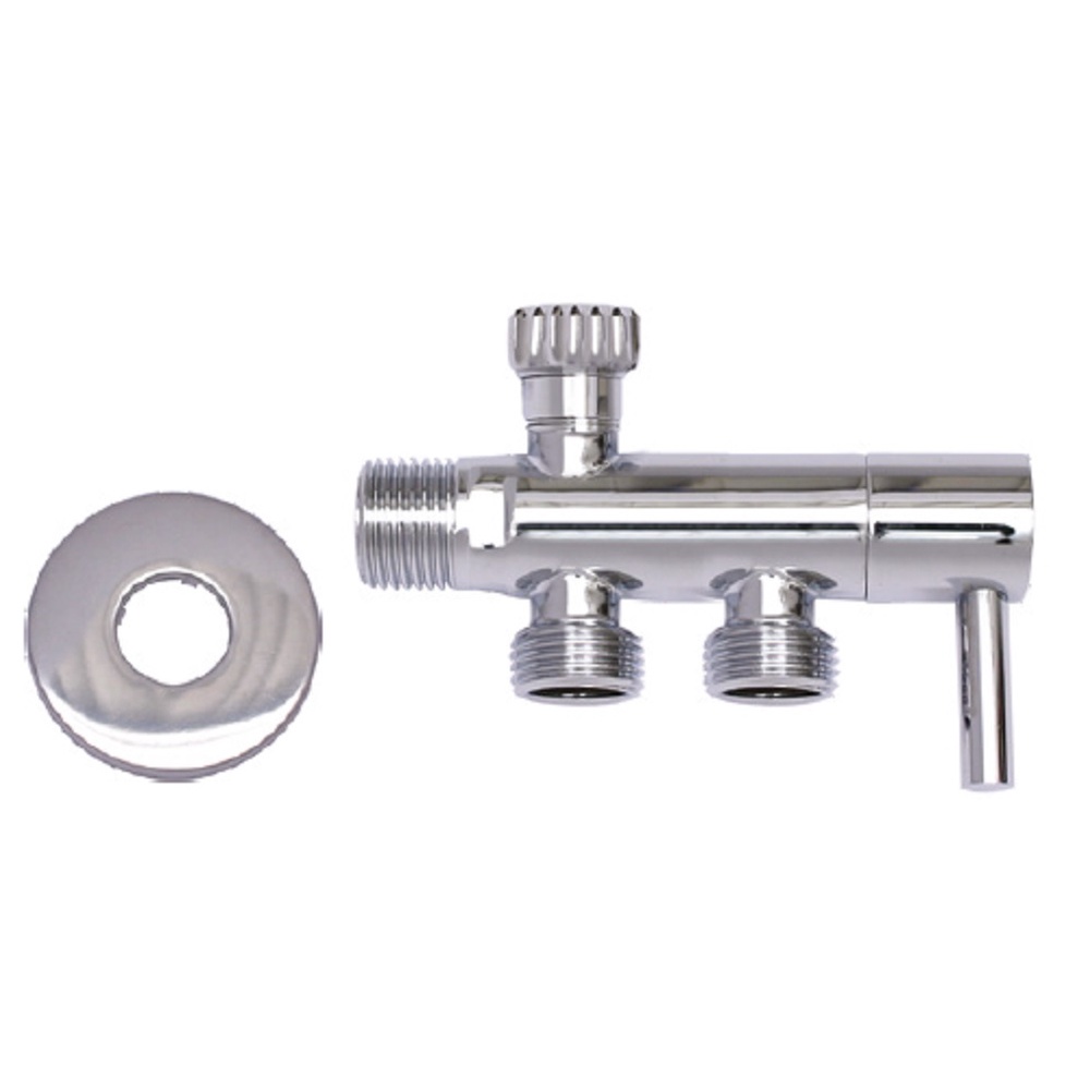 Registro Adaptador Com 2 Saídas Para Caixa Acoplada E Ducha Higiênica