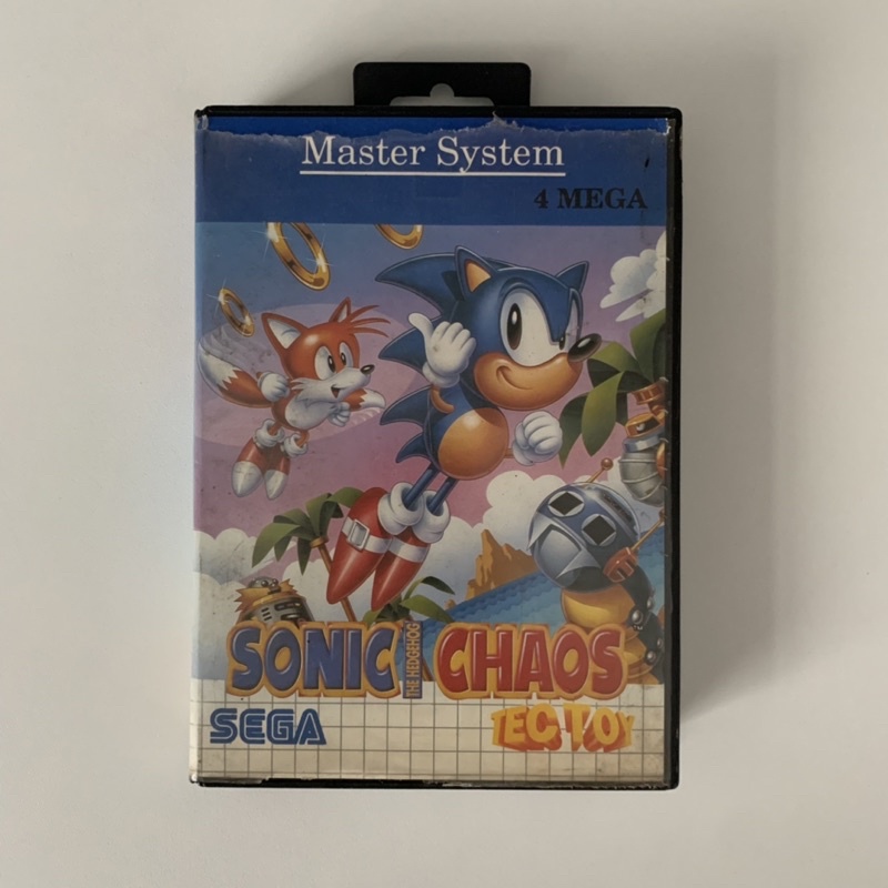 Cartucho Master System Sonic Chaos - Tec Toy + Capa Original + Estojo  Paralelo