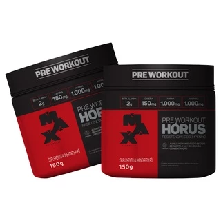 Kit 2x Pré Treino Horus Pre-Workout 150g Max Titanium