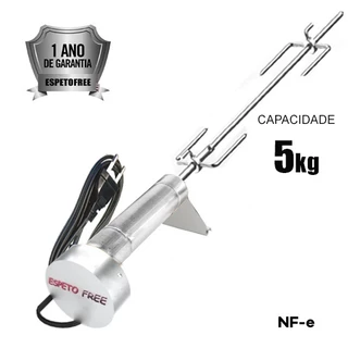 Espeto Elétrico Flex Giratório Aço Inox