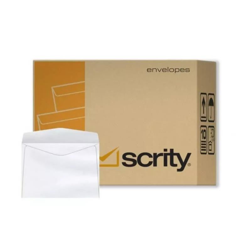 Envelope Carta Branco S/RPC 114x162 63g Scrity Caixa com 1000 un ...