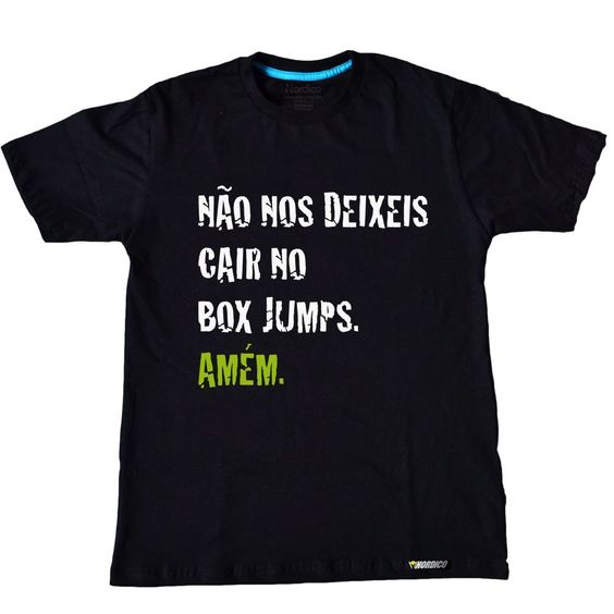 Baby Look Não Nos Deixe Cair No Box Jump Nordico Camisetas Divertidas 